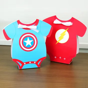 Superhelt Avengers Feber Tøj Candy Box Gaveæske Fordel Kasse Baby Shower, Fødselsdag Part Dekorationer Børn Event & Part Forsyninger