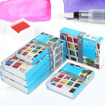 Superior-12 24 30 36 40Colors Pigment Solid Akvarel Maling Sæt farveblyanter For at Tegne, Male Akvareller Kunst Forsyninger