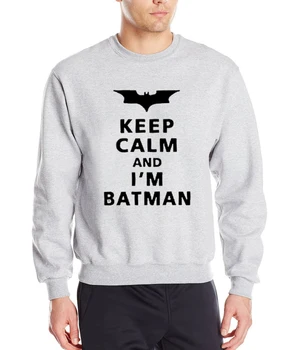 Superman / Batman sweatshirt 2017 hot salg forår vinter Keep Calm jeg Er Batman hættetrøjer hip hop træningsdragt fleece mærke tøj