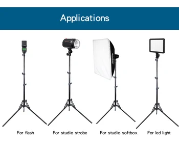 SUPON Nye Foldbare Foto Studio Light Stander Til Kamera DV Flash Softbox LED Video Light Max antal Udvide Højde 180cm