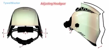 Svejsehjelm Premium-Mask 100*65mm 1111 4 Sensorer Filter Svejser Hat Cap Sol Auto Mørkere MIG TIG Slibning 3-13 CE UL CSA