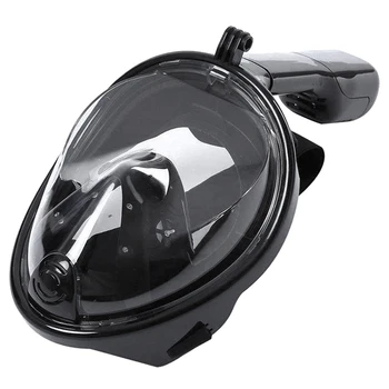 Svømning, Dykning, Snorkling Full Face-Maske Overflade Scuba for Gopro L/XL