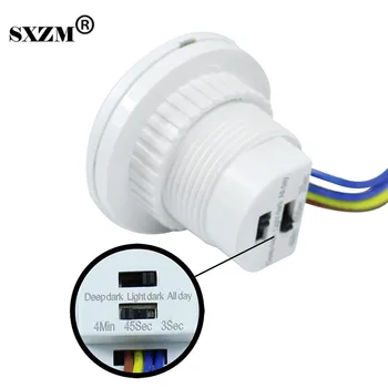 SXZM 5pcs/Masse 3005 26mm PIR Infrarød Ray Motion Sensor Switch forsinkelse, justerbar tilstand detektor skifte Nødsituation lys