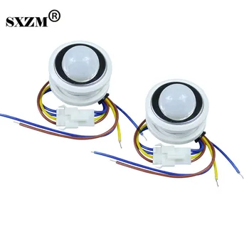 SXZM 5pcs/Masse 3005 26mm PIR Infrarød Ray Motion Sensor Switch forsinkelse, justerbar tilstand detektor skifte Nødsituation lys