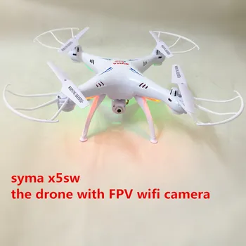 SYMA X5SW FPV Dron 2,4 G 6-AxisDRONES Quadcopter Drone Med Kamera, WIFI-Real Time Video Fjernbetjening RC Helikopter Quadrocopter