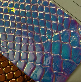 Syntetisk-PU-slange Holografiske læder materiale