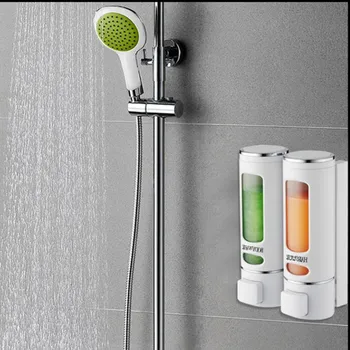 Sæbe Dispenser til Opvaskemiddel Badeværelse Væg Dispensere Til Flydende Sæbe Brusebad Shampoo håndbruser Refill Rengøringsmiddel Dispensere