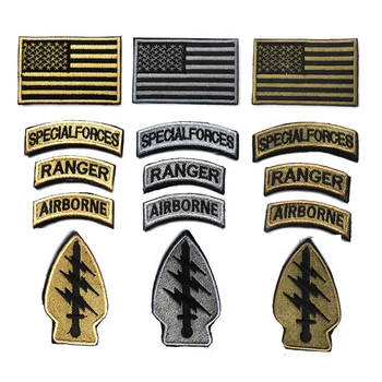 Særlige kvalifikationer kapitel 3D-broderi patch armbind badges camouflage sende mat militære patches badges