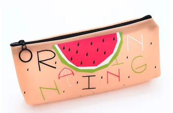 Søde frugter blyant bag vandmelon penalhus Papirvarer Opbevaring Organizer Taske til børn kontor skoleartikler Escolar Papelaria