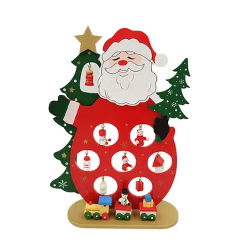 Søde Merry Christmas Santa Claus/Snemand Træ-Lille Pynt Til Xmas Party Dekoration Nye År Heldig Dejlige Landskab P0.2