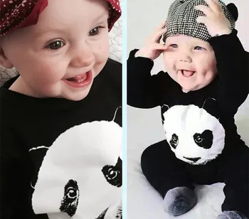 Søde panda, baby tøj baby boy tøj, nye stil baby kostume