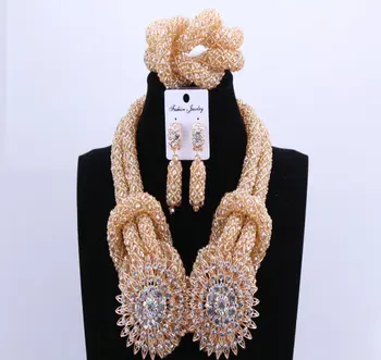 Sølv Ugle Sexet Mode Smykker Sæt Afrikanske Perler Nigeria Bryllup Smykker Tyrkiet Halskæde Og Øreringe 2018 Gratis Fragt Ny