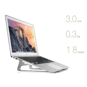 Sølv Universal Aluminium Bærbar Stå Tablet Holderen Køling Bruser Pad til MacBook Pro Air 11