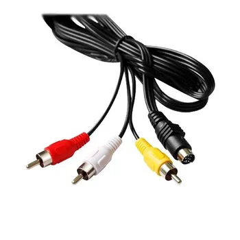 T-Bedst I Groendalspark.dk fremme Nye 7-PIN S-VIDEO USB Mandlige A-3 RCA AV-A/V-TV-Adapter Ledning Kabel til den Bærbare computer