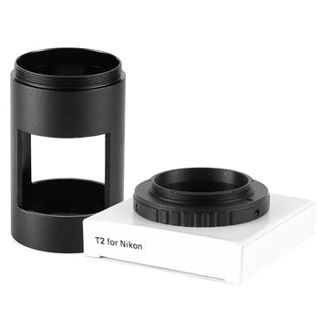 T-Ring Til Nikon SLR/DSLR-Kamera Adapter Og 42mm Montere Rør Spotting Scope Adapter Spotting Scope Kamera Adapter