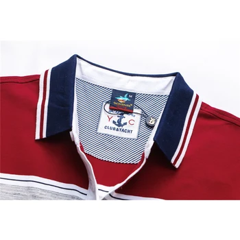 TACE&SHARK Mærke af Høj Kvalitet Til 2018-Mænd Mode Afslappet Stribet Polo Mænd Broderi Camisa Polo Mænd Polo Shirt Plus Størrelse 3XL