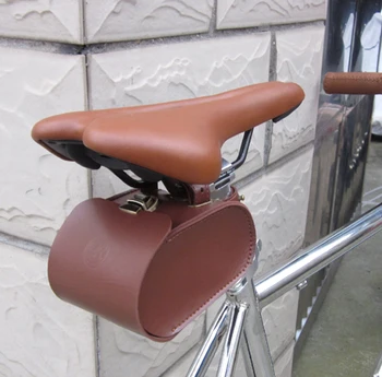 Taiwan Kaile imiteret læder cool stil tyk vintage cykel sadlen bag taske taske taske
