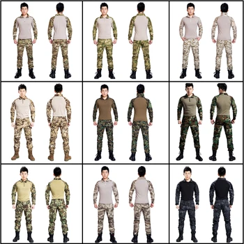 Taktisk gear airsoft militær camouflage tøj, der passer til bekæmpelse af militær uniform multicam paintball udstyr hær