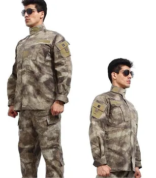 Taktisk Kamp-Uniform Camouflage Jagt Passer Wargame Paintball Army Tøj Sæt, Jakke, Bukser