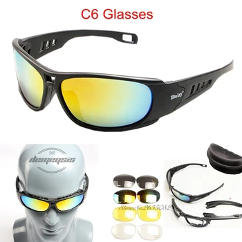 Taktiske Briller Solbriller Mænd Militære DAISY X7 C6 C5 Sol briller til Mænd, Krig Spil Taktiske Briller Udendørs