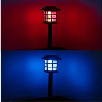 Tanbaby 4stk Palace Lanterne Soldrevne Have Landskab Lys for Havearbejde Vej Dekoration Lys Sensor lamper