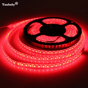 Tanbaby IP65 Vandtæt LED Strip 2835 12V Fleksibel Lys 120leds/m 5M led String Ribbon lampe Hvid Varm Hvid Rød Grøn Farve