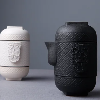 TANGPIN japansk keramik tepotte, elkedel gaiwan tekop porcelæn tepotte sæt bærbare rejse te sæt