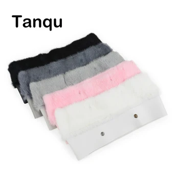 Tanqu 11 Nye Farver Kvinder Taske Plys Trim for O BAG Termisk Overdådigt Dekoration Kanin Pels Passer til Classic Big Mini Obag