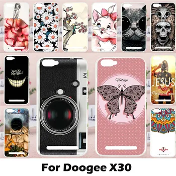 TAOYUNXI Mobiltelefon Tilfælde for Doogee X30 5.5 tommer Dække Sagen Blødt TPU Silicium Dejlige Dyr DIY Malet Taske Hud Shell