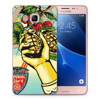 Taske Til Samsung Galaxy A3 A5 2016 2017 prime J1 J2 J3 J5 J7 TPU Farverige Bløde Smil Ansigt Malet Design Sag Fundas C076
