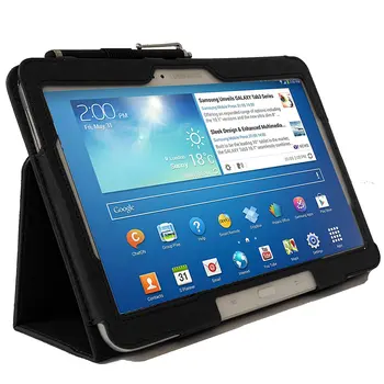 Taske til Samsung Galaxy Tab 4 10.1 T530 T535 PU Læder Folio Stand taske Cover Til Samsung Galaxy Tab 4 10.1 Funda +Stylus Pen