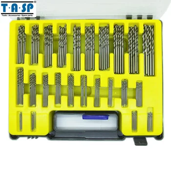 TASP 150PC HSS Micro PCB Drill Bit Præcision Twist Bore Kit med opbevaringsboks