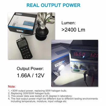 TC-X 2PCS 9005 HB3 LED Forlygte Konvertering Kit Udskiftning af Pærer Luxeon Z ES LED Chip Lave High Beam Beam Tåge Lys Forlygte
