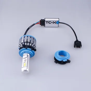 TC-X for Kia K4 Sorento Forlygter H7 Pære LED Konvertering Kits med Adapter til Kia K5 Pilot Bil Lampe Super Bright White
