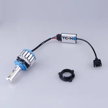 TC-X for Kia K4 Sorento Forlygter H7 Pære LED Konvertering Kits med Adapter til Kia K5 Pilot Bil Lampe Super Bright White