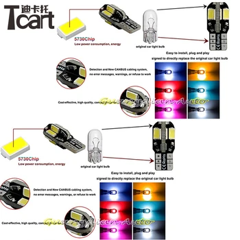 Tcart 4stk X gratis fragt Fri for Fejl LED Interiør Lys Kit Pakke til honda City tilbehør 2008-2013