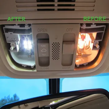 Tcart 8stk fejlfri Auto LED Pærer Hvide Bil Indvendige LED-Lys Kit For VW golf 6 mk6 tilbehør læselamper Indendørs Lys