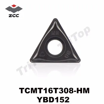 TCMT16T308-HM YBD152 TCMT 16T308 CNC drejning skær positiv hårdmetal plade TCMT16T308 semi-efterbehandling og finish til støbejern
