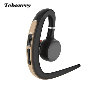 Tebaurry Bluetooth Hovedtelefon Sport Bluetooth Headset Wireless Music Øretelefoner med Mikrofon Håndfri Hovedtelefoner til telefonen iphone