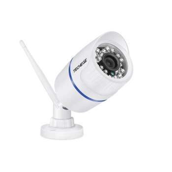 Techege 4CH CCTV-System Trådløse NVR Kit P2P 720P HD Udendørs Night Vision Sikkerhed 1,0 MP IP-Kamera WIFI CCTV-System, Plug & Play