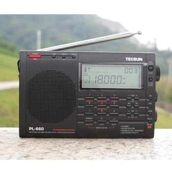 TECSUN PL-660 Radio PLL SSB VHF-AIR-Band-Radio Modtager FM/MW/SW/LW Radio Multiband Dobbelt Konvertering TECSUN PL660