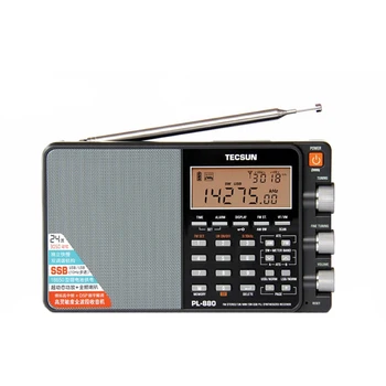TECSUN PL-880 Transportabel Stereo Fuld Band-Radio med LW/SW/MW SSB PLL Tilstande FM (64-108mHz)