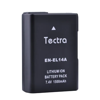 Tectra 1500mAh 1PC EN-EL14 DA-EL14a Batteri til Nikon P7000 P7100 P7700 P7800 D3400 D3200 D3300 D5100 D5200 D5300 D5500 D5600