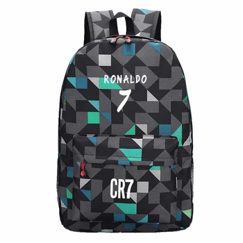 Teen Mænd Rygsæk Drenge skoletasker til unge Back Pack Cristiano Ronaldo Rygsække Mode Bookbags for Børn, der Rejser