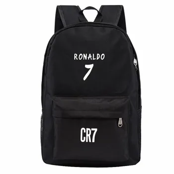 Teen Mænd Rygsæk Drenge skoletasker til unge Back Pack Cristiano Ronaldo Rygsække Mode Bookbags for Børn, der Rejser