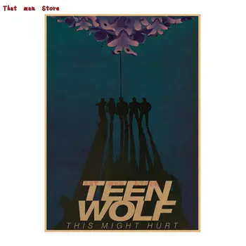 Teen Wolf boligudstyr dekoration Kraft Filmens Plakat Tegning core Wall stickers 42*30cm