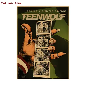 Teen Wolf boligudstyr dekoration Kraft Filmens Plakat Tegning core Wall stickers 42*30cm