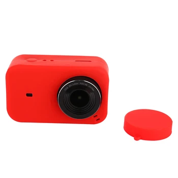 Tekcam Beskyttende Silikone Tilfældet med objektivdæksel til xiaomi Mijia Mini Action Kamera Tilbehør