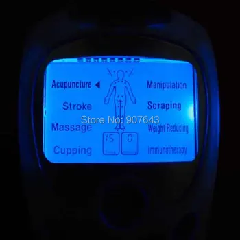 TENS Krop Sund pleje Digital meridian terapi massageapparat maskine Slank Slankekur Muskler Slappe af Fedt Brænder smerter nyt 2*4 pads massage