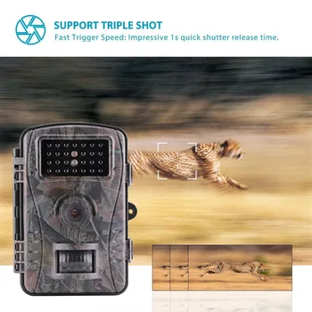 Tensdarcam Jagt kamera 720P 940NM Infrarød bevægelsessensor Trail Kameraer Trap Hunter Scounting Dyreliv Kamera